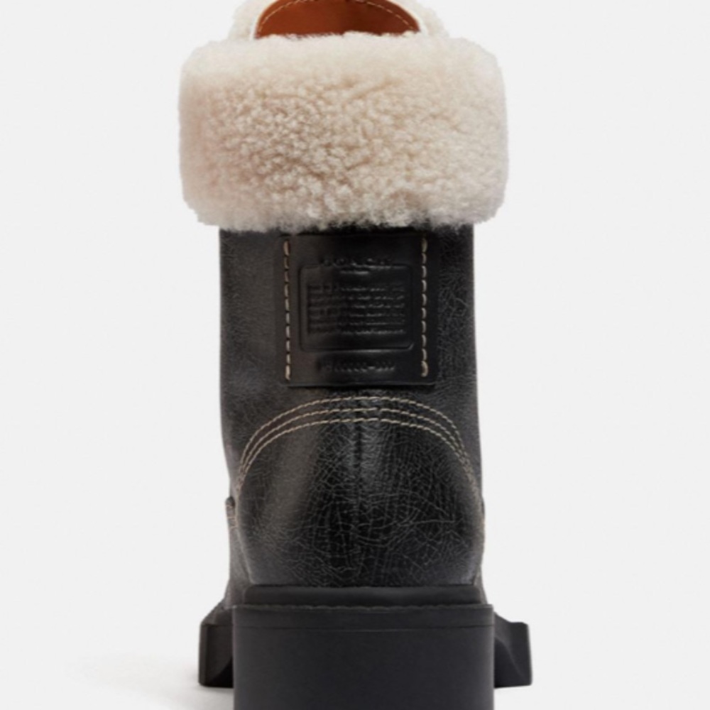 Size 10 Coach Lorimer Bootie w Shearling - Picture 4 of 16
